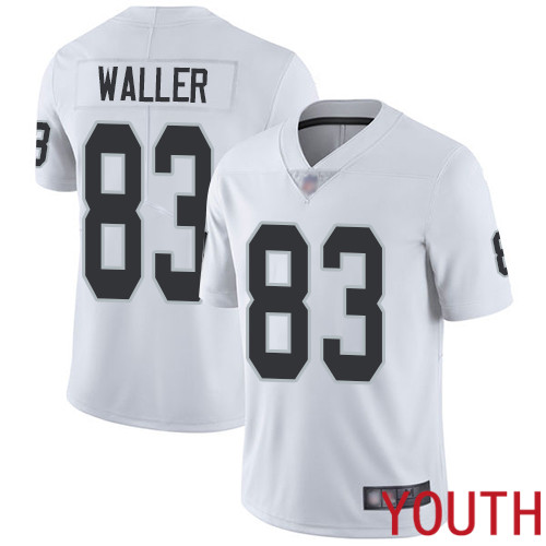 Oakland Raiders Limited White Youth Darren Waller Road Jersey NFL Football #83 Vapor Untouchable Jersey->oakland raiders->NFL Jersey